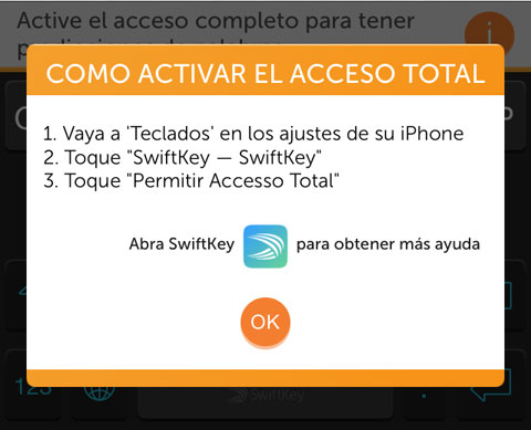 SwiftKey para iPhone: Cifra récord de descargas en un día y su petición de acceso total al dispositivo